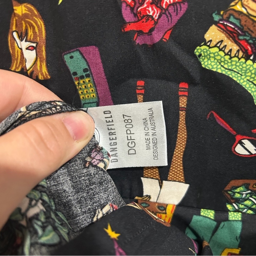 BNWT Dangerfield Womens Lies & Deception Dress Multicoloured Size 18 has pockets - Picture 4 of 8